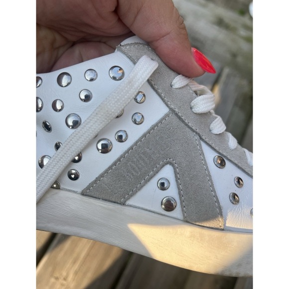 Bohemian  Women's Lace-Up Sneakers White With Studs Size EU37 - Picture 10 of 16